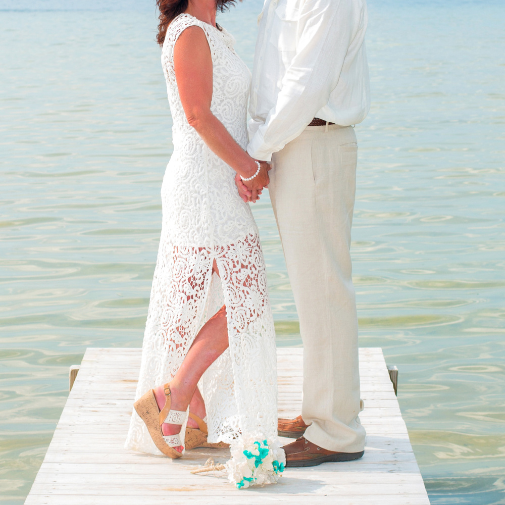 Miguelina White Lace Gown